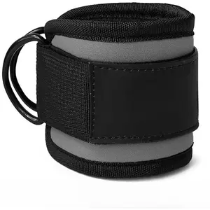 Ankle Straps For Cable Machine Kickbacks, Glute Workouts, Lower Body Exercises - Adjustable Leg Straps with Neoprene Padding