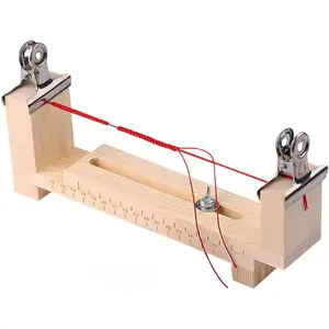 Wood Bracelet Jig Adjustable Paracord Jig Bracelet Maker DIY Hand Knitting Wristband Jig for Bracelets Necklaces Car Hangings