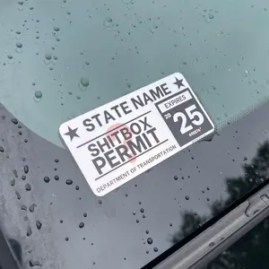 Sh!tbox Permit Sticker