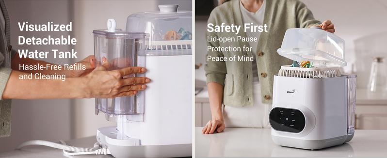 Grownsy Bottle Washer Pro - All in One Machine for Easy Cleaning - Sterilizer and Dryer for Baby Bottles, Pump Parts, and Sippy Cups./b01 Grownsy Bottle Washer Pro - All in One Machine for Easy Cleaning - Sterilizer and Dryer for Baby Bottles, Pump Parts, and Sippy Cups./b01