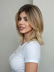 10 Inch Short Straight Hair Top Piece, Synthetic Material Wigs, Natural Daily Wear Style for Women, Perfect for Everyday Use