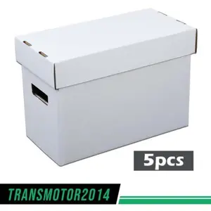 CROSSDESIGN 5Pcs Comic Books Storage Boxes Short Holds 150-175 Stackable Durable Archive