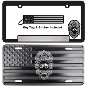 Department Of Corrections License Plate, Frame, Key tag and Sticker Combo