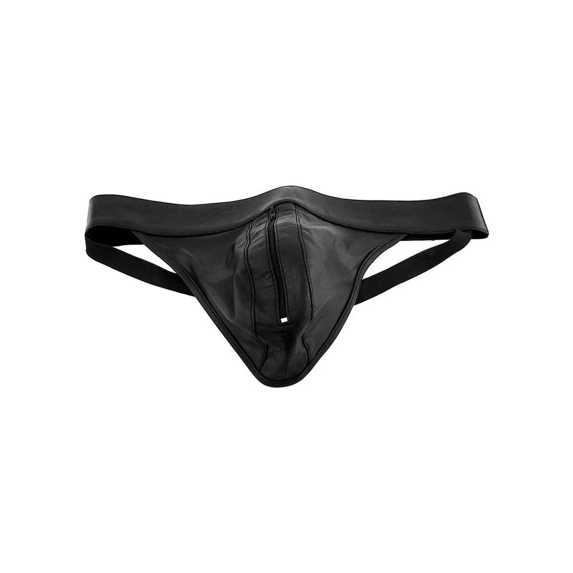 Rouge Leather Zip Jocks