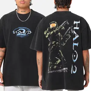 Halo Halo 2 Vintage T-Shirt, graphic vintage tee, unisex tee, video game lovers, gift for fans, crewneck menswear streetwear