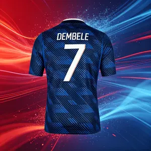 2026 France 10# Mbappé 7# Dembele Short And Long Sleeve Soccer Jersey Fans Version Breathable