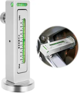 Adjustable Magnetic Gauge Tool with Magnetic Base - Tire Pressure Gauge, Camber Check, Caster Pillar Alignment Aid for Trucks, Automotive Wheel Alignment & Tire Repair