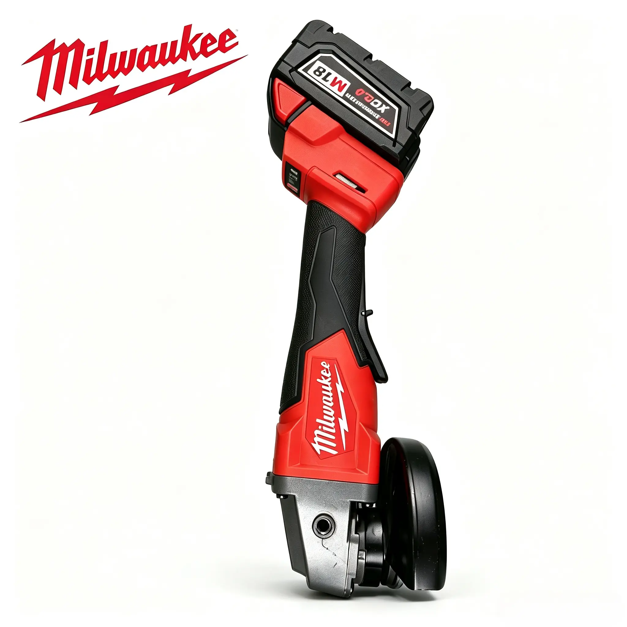 Milwaukee M18 4-1/2 Inch 18V Cordless Angle Grinder with Brushless Motor, 5.0Ah Battery, Fast Charger, Side Handle, Grinding Wheel and Carrying Case for Metal Cutting, Weld Grinding and Surface Finishing