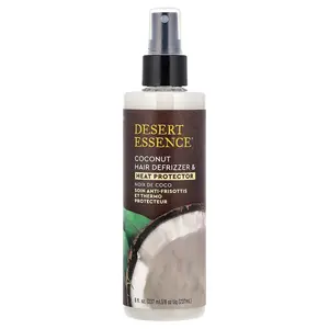 Desert Essence Coconut Hair Defrizzer & Heat Protector, 8 fl oz (237 ml)