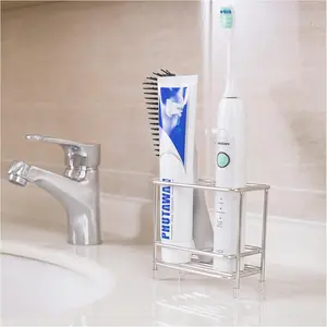.  Holders for Bathrooms,  and  Holder for Countertop, Bathroom Accessories for Razor, Comb's Storage-Two Slots, Stainless Steel,