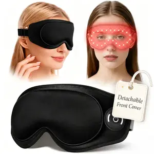 Heated Eye Mask, Cordless Heated Eye Masks for Dry Eyes, Washable Warm Eye Compress Eye Heating Pad for Eye Relief Stye Treatment Improved Sleep Travel