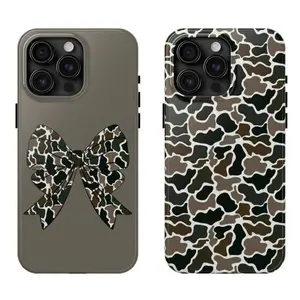 Old Camo, Camouflage Duck Hunting Patterns Tough Phone Case, Matching Phone Case , Gift For Boyfriend & Girlfriend- Phone Cases Suitable for iPhone 17-11 Pro Max/Plus and  Samsung Galaxy S23-25