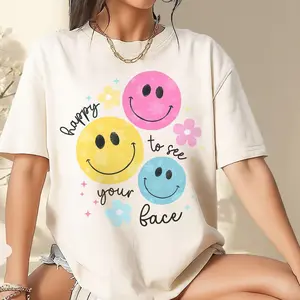 Teacher Shirts, Back to School Shirt For Teacher, Cute Teacher Gifts, Happy To See Your Face, First Day Of School Shirt, Back to School Gift, Teacher Shirt, New Teacher Gifts