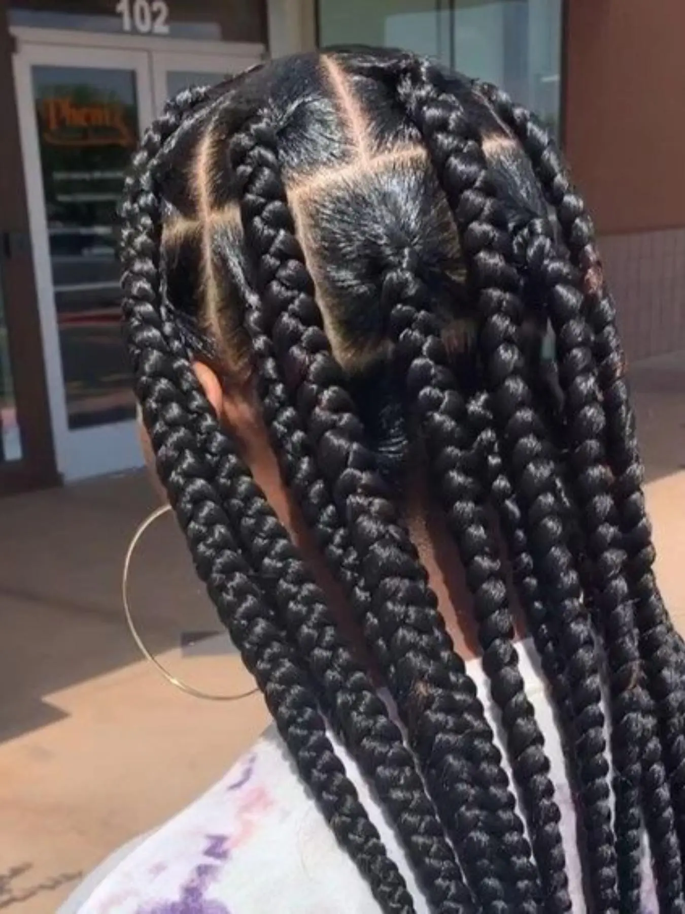 34 Inch Long Braided Wigs for Black Women, Gorgeous Fluffy Wigs with Baby Hair, Synthetic Braided Full Lace Wigs for Party, Daily Use Braids
