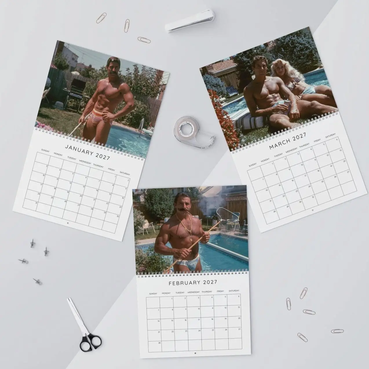 Funny Wall Calendar 2027, Office Gag Gifts for Him, Her