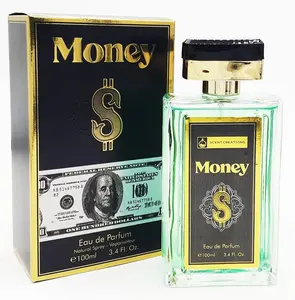 MONEY Eau de Parfum 3.4oz Spray for Men -  Bergamot, Angelica, Patchouli, Coumarin & Amber Notes with Woody Amber