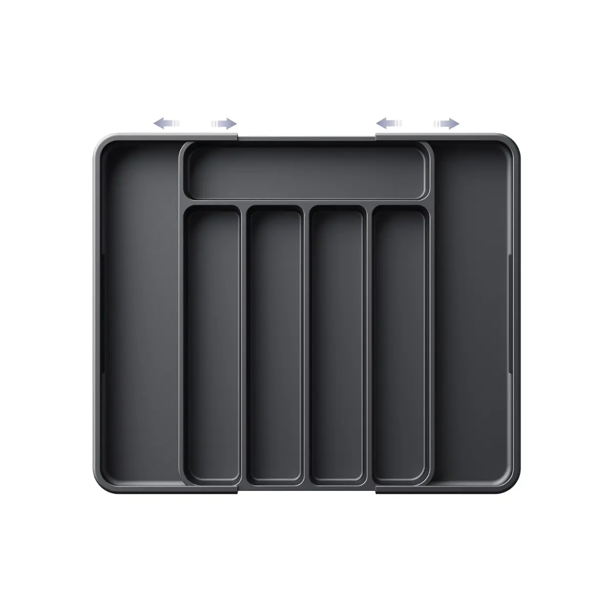 Super Deal Silverware Organizer Expandable Kitchen Utensil Drawer Organizer with 8 Compartment Large Cutlery Organizer Tray for Forks Knives, BPA Free Flatware and Cutlery Holder