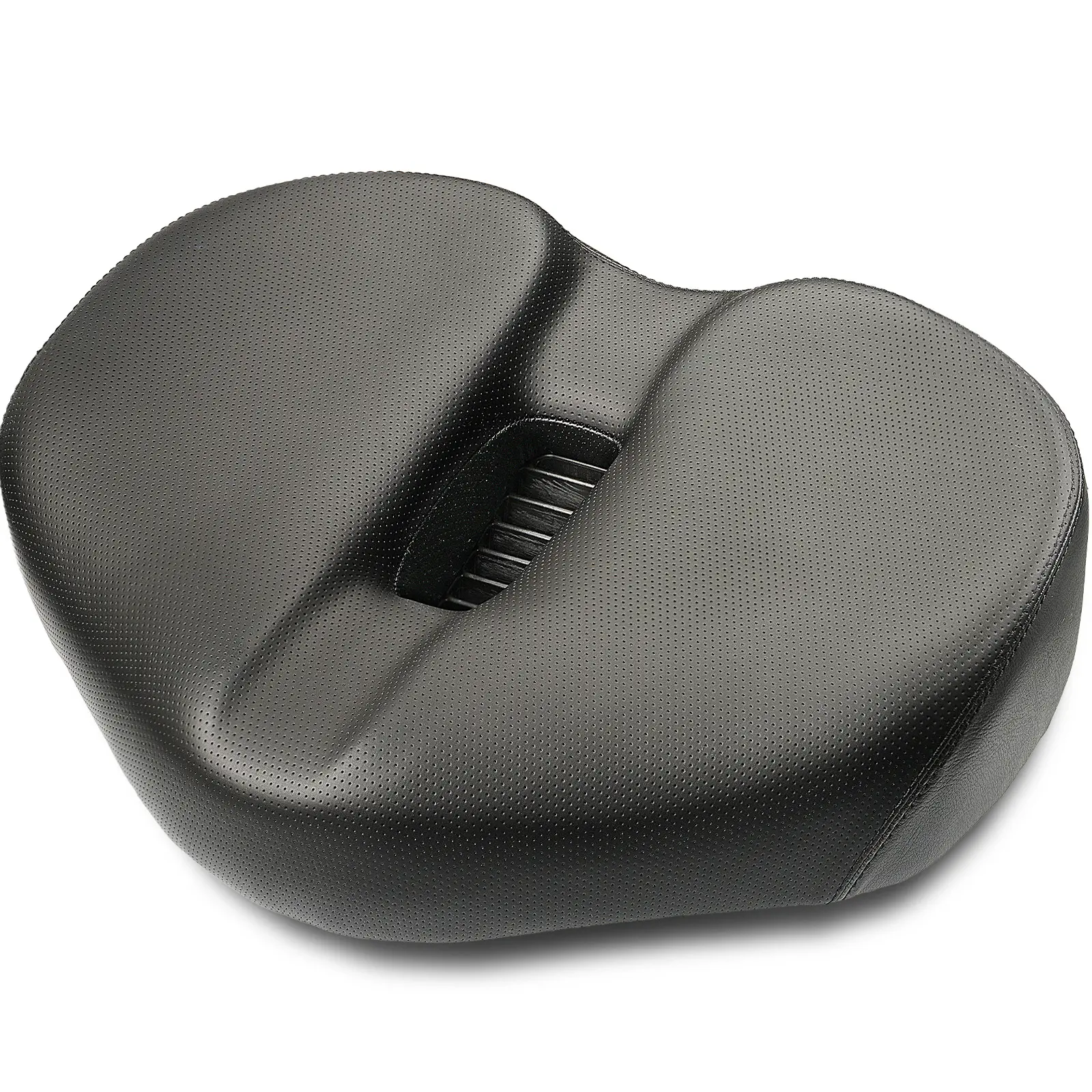 Noseless Bike Seat for Men Women Comfort - Noseless Bicycle seat Suitable for City, Electric Bikes, Wide Bike Saddle Cushion