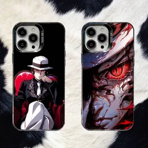 Kibutsuji Muzan Phone Case For iPhone17, 16,15,14,13,12,11,8,7,Pro,Max,Plus,Mini,XS,SE Anti Fall Black Matte Hard