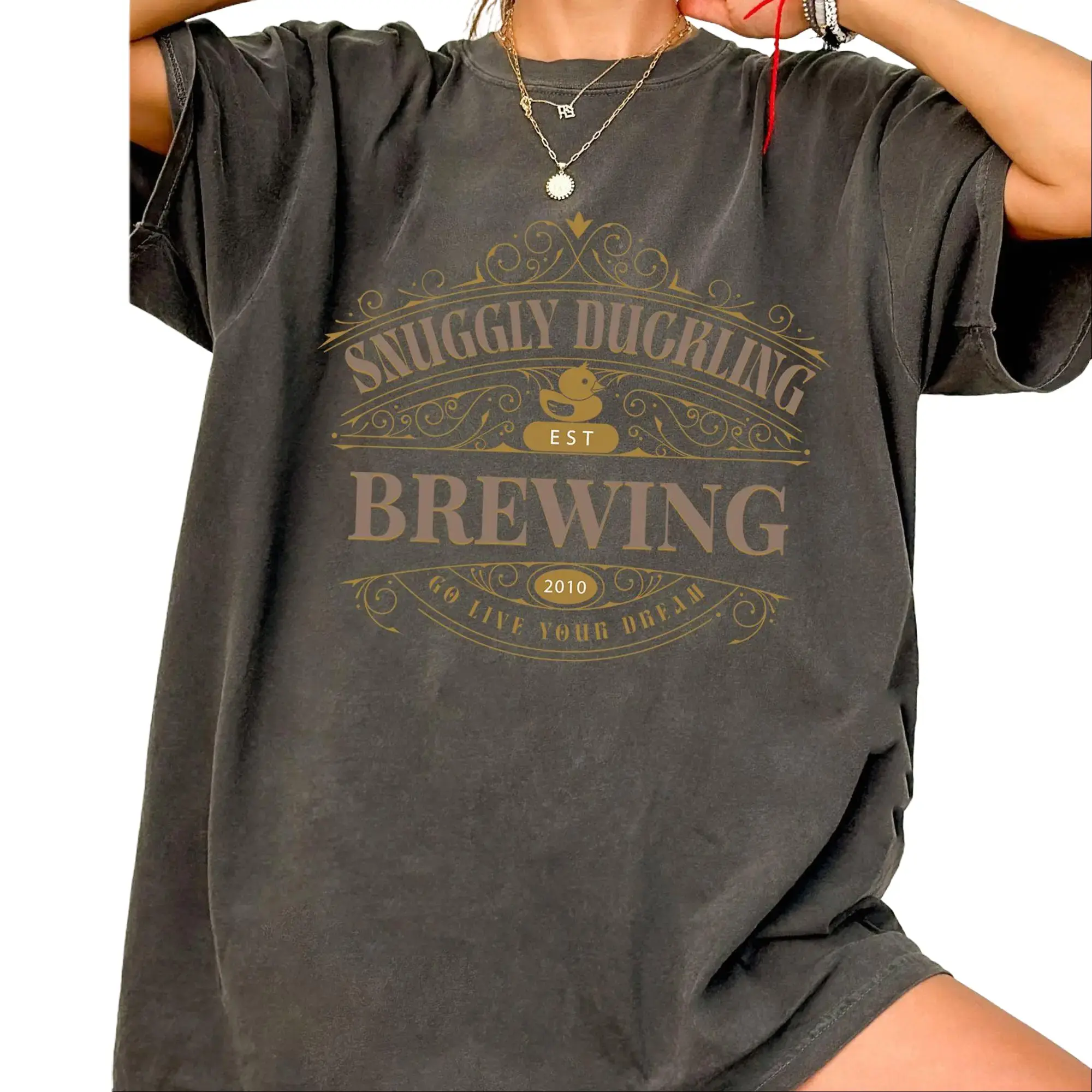 Tangled Snuggly Duckling Vintage T-Shirt – Inspired Graphic Tee, Aesthetic Unisex Shirt