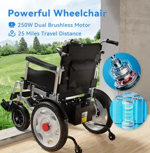 Parents Gift,Left/Right Hand Switchable,Foldable electric wheelchair designed for seniors - 360-degree control panel，Comfortable seat padding adds to the overall comfort，Christmas gifts,Black Friday limited-time specials