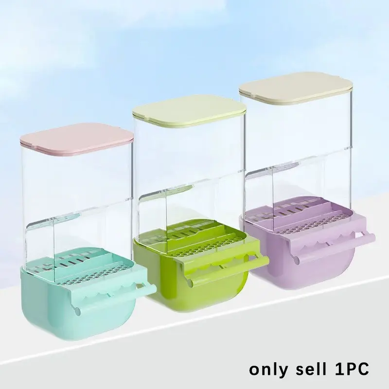 Automatic Parrot Feeder, Flat Top Dispenser, Seed Separation Feeding Box, Anti-Spill Anti-Splash Food Bowl, Pet Supplies, Bird Food Box, Bird Feeders