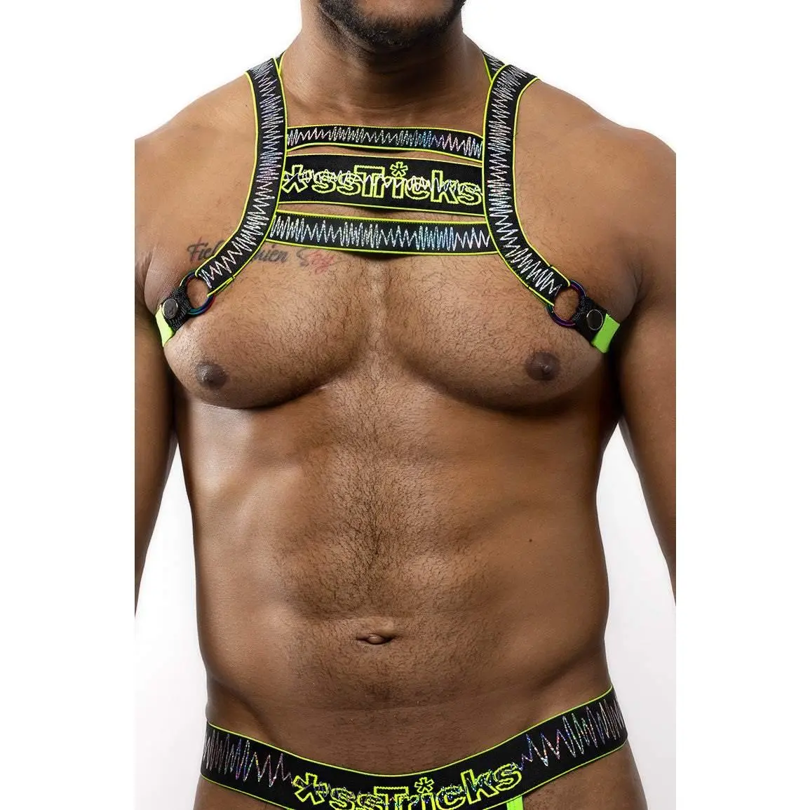 ELECTRO HOLOGRAPHIC HARNESS | Neon Green