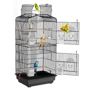 【SummerFinds】VEVOR Bird Flight Cage 39 in Hanging Metal Parakeet Cage for Cockatiels Parrot, Sturdy Build, 17.95X13.98x36.42 In