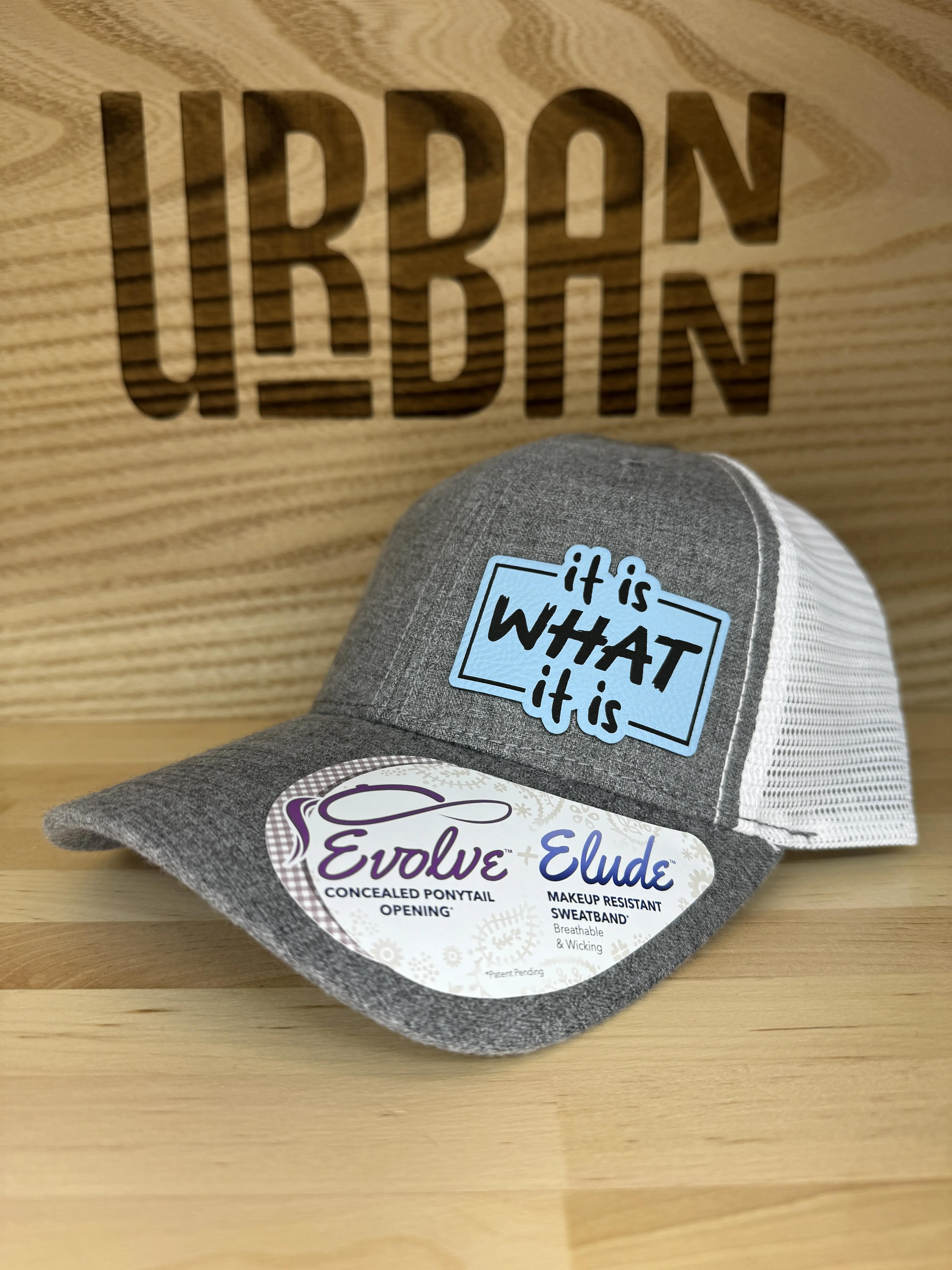 It Is What It Is Custom Leatherette Patch Trucker Style and Evolve Ponytail Hats trucker hat unique gift unisex hat FlexFit and Knit Beanie It Is What It Is Custom Leatherette Patch Trucker Style and Evolve Ponytail Hats trucker hat unique gift unisex hat FlexFit and Knit Beanie