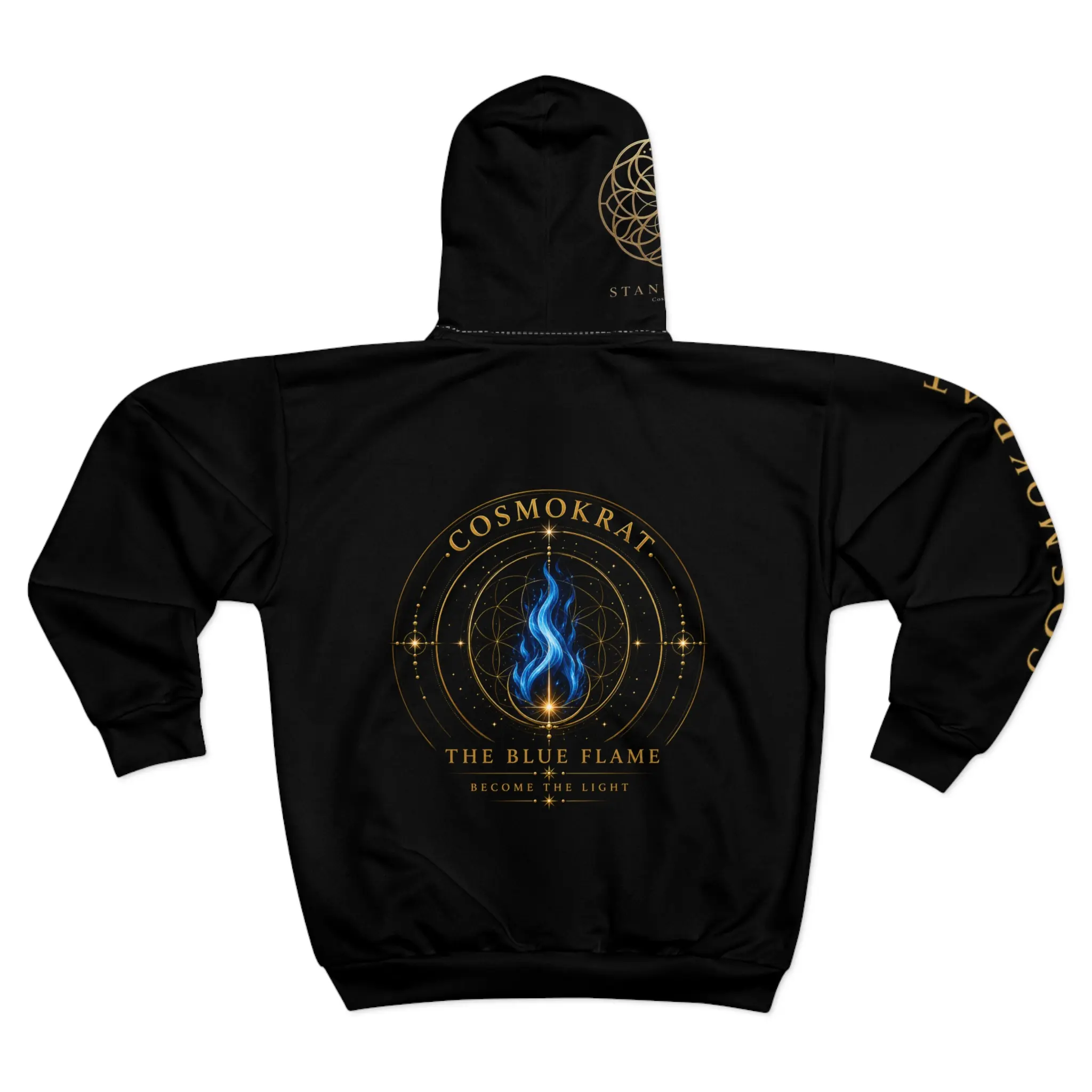 Cosmokrat The Blue Flame Become the Light Hoodie