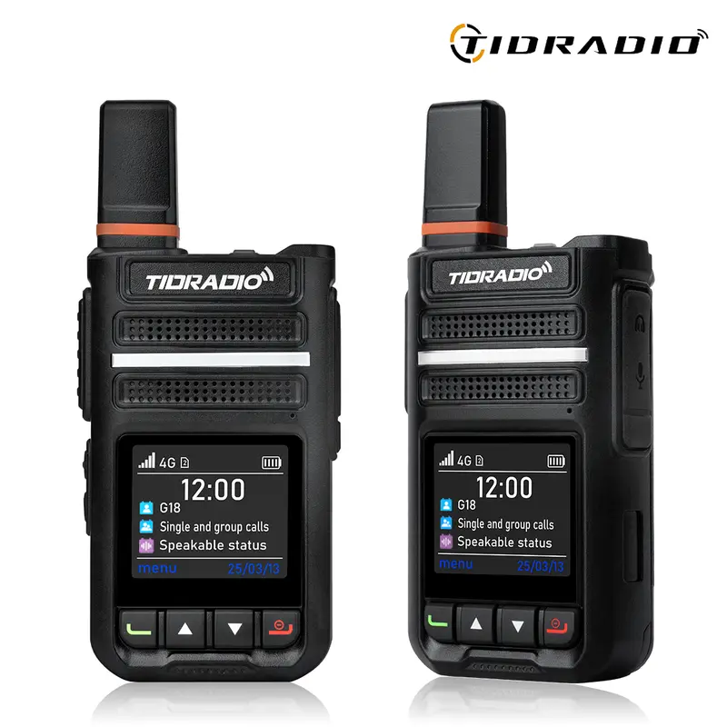 Lifetime Free TIDRADIO G18 POC Radio 5000KM Rang Walkie Talkie Long Range 4G Network 2 Way Radio 5000 KM for Hiking and Camping 3000mAh Battery Clear Audio 4G Signal