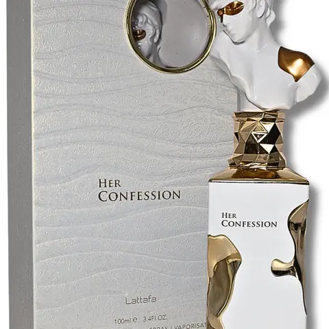 Lattafa HER CONFESSION Women's EDP Perfume - 3.4oz(100ml) Cinnamon Scent Floral Oriental Long Lasting Fragrance, Single Item, Gift for Women, Mother's Day Idea