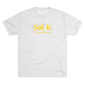 Sak-K Unisex Tri-Blend Crew Tee - Casual Wear, Gift for Friends, Relaxed Style, Fun Statement Shirt, Everyday Comfort