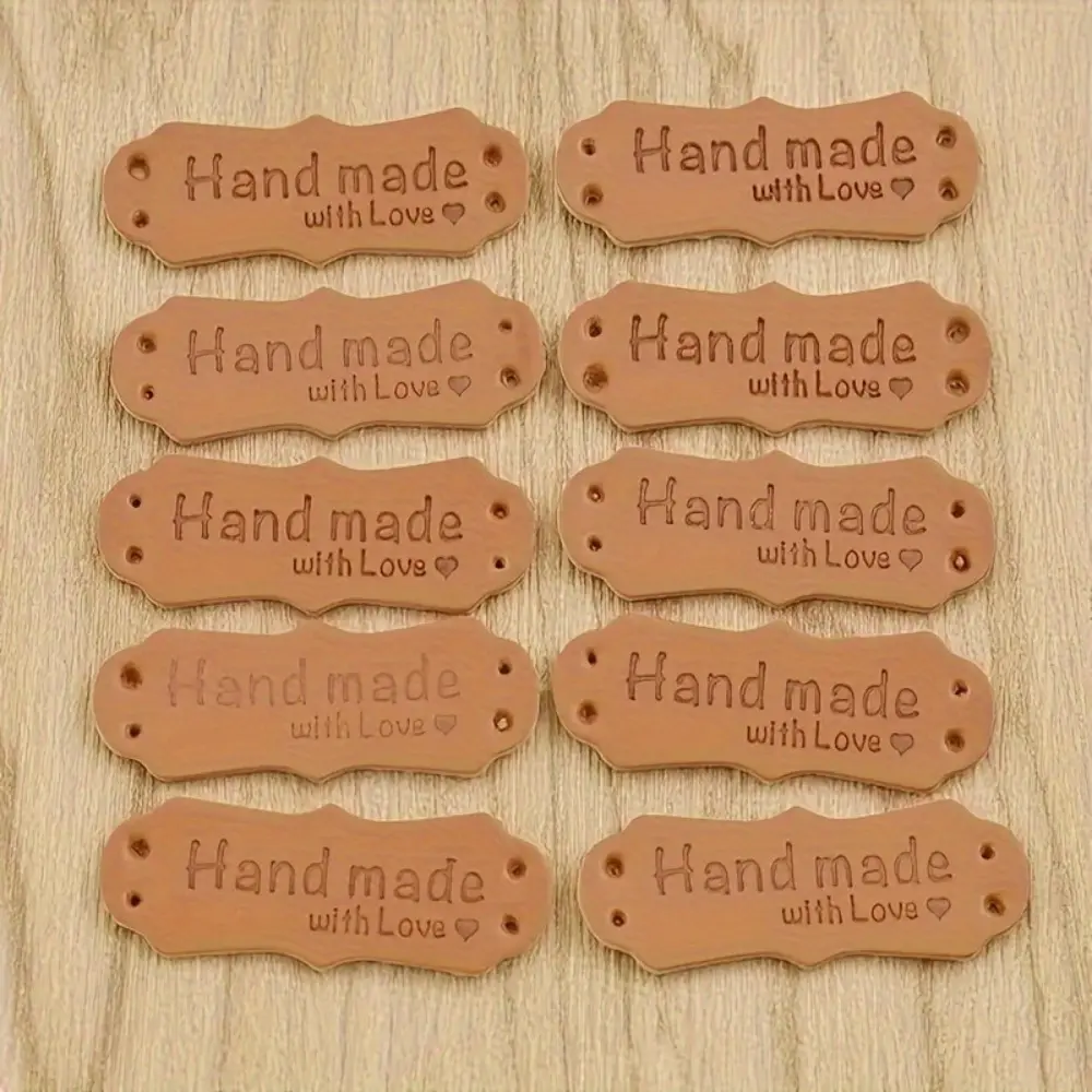 Hand-embossed label clothing decoration, unique love label DIY weaving, jeans, shoes, hat price tag tag - hand sewing craft