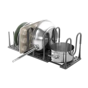 Umbra Peggy Cookware Organizer - Adjustable Kitchen Organizer for Cabinets, Baking, Drawer & Racks  Expandable