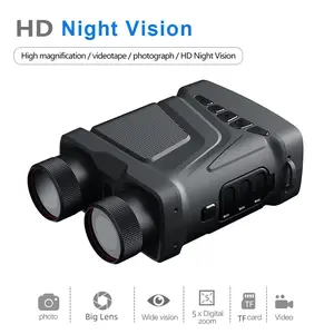 【GARVEE】Night Vision Goggles,1080P 984FT 7 Level Digital Infrared Rechargeable Night Vision Binoculars 850NM,3" Large Viewing Screen 5X Optical Zoom can Save Photo and Video with Anti Shake Function
