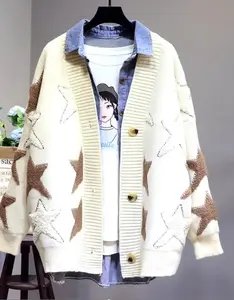 TUFTED START OVERSIZED CARDIGAN