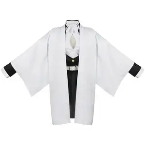 Adult Kids Demon Slayer Kimetsu No Yaiba Anime Kimono Kanroji Mitsuri Cosplay Costume Kisatsutai Sexy Women Halloween Clothes