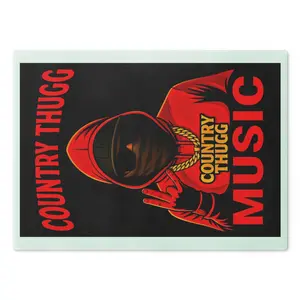 Country Thugg Music Cutting Board | Hooded Figure Graphic