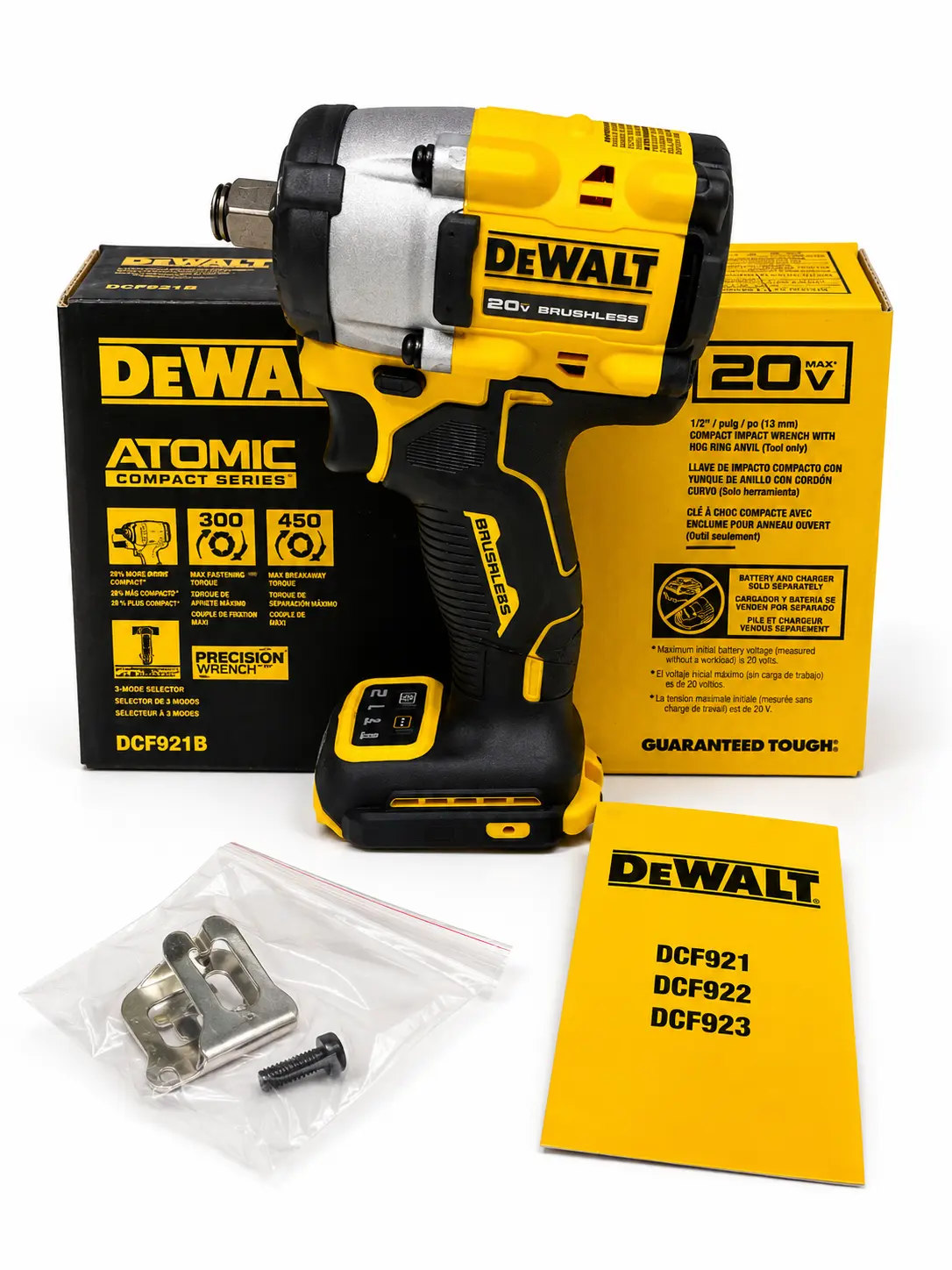 DEWALT DCF921B 20V MAX ATOMIC 1/2” Brushless Impact Wrench (Tool Only) | 100% Genuine OEM | New in Box