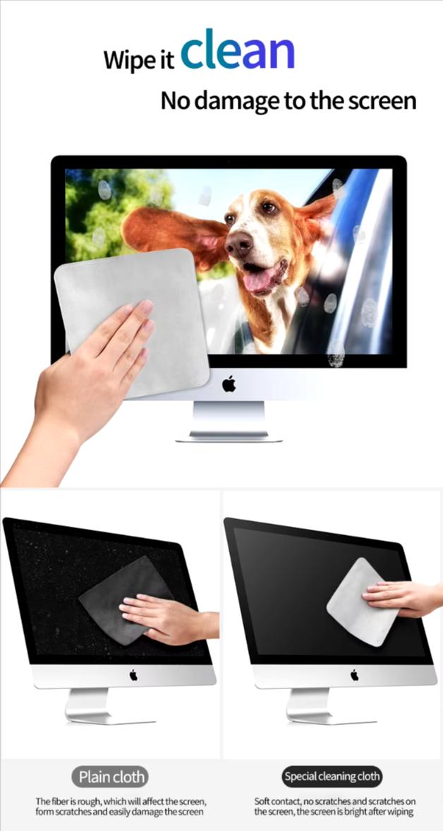 Premium Microfiber Polishing Cloth for Apple Devices - Scratch-free and Streak-free Clean for iPhone, iPad, MacBook, and Watch apple  polishing