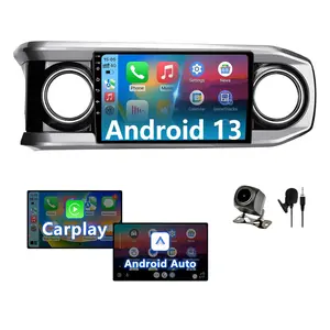 Android 13 Car Stereo Head Unit for 3rd Gen Toyota Tacoma 2016-2023 10" Touchscreen Wireless CarPlay Android Auto GPS FM WiFi Bluetooth 1080P Camera SWC