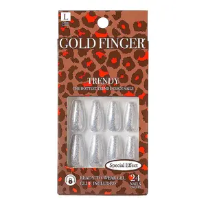 Gold Finger Special Effect Nails