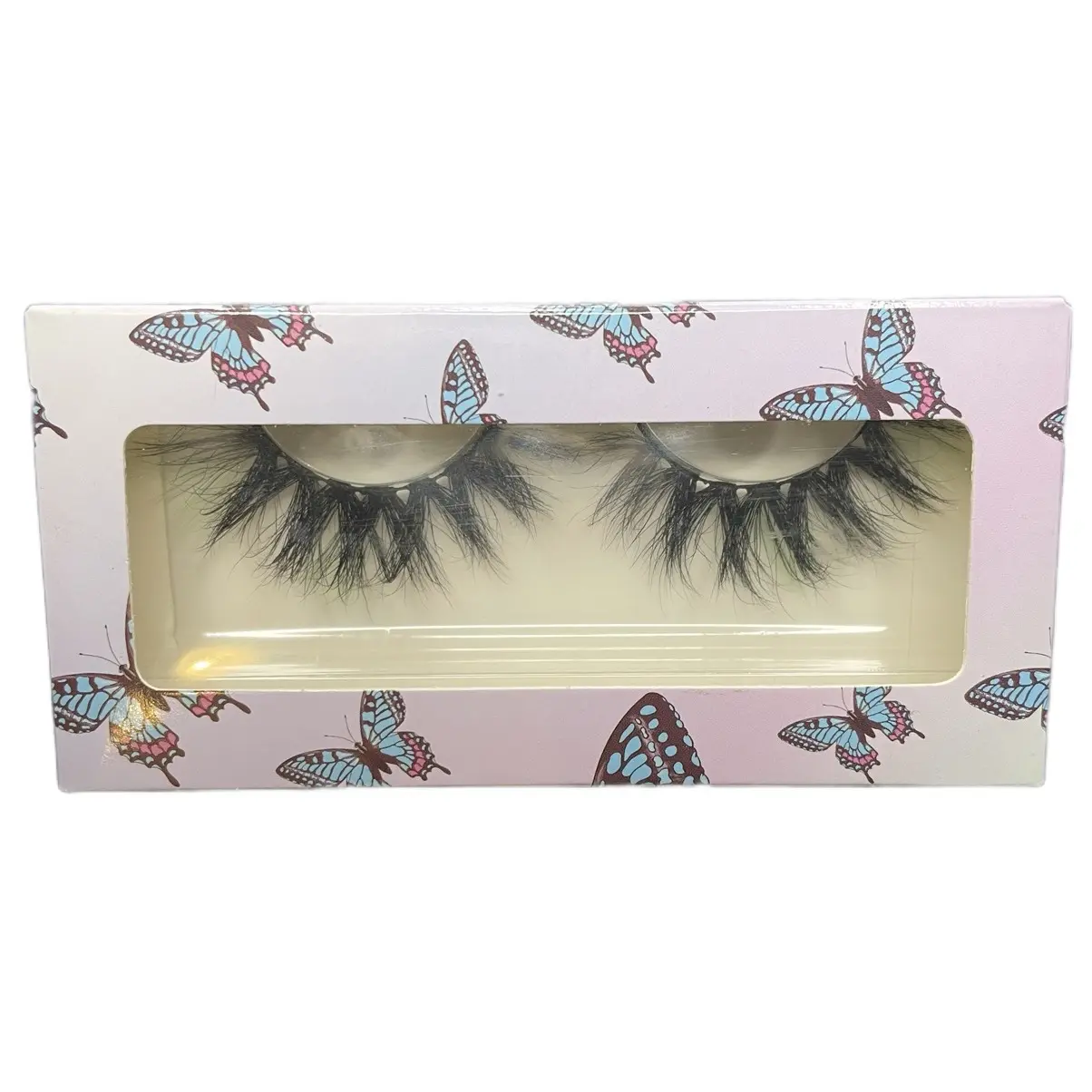 Eyelash strips with a hint of Green Color