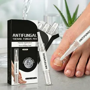 Antifungal Nail Pen with 25% Undecylenic Acid, Daily Nourishing Rescue for Damaged and Discolored Toenails or Fingernails, Non-Greasy, 3-Pack