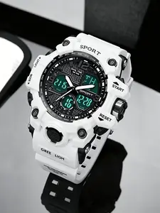 Large Screen Electronic Watch, Multifunctional Sport Watch for Men Women Teens, Digital Analog Display, Night Light Alarm, Outdoor Activity Companion, Digital Wristwatch, Digital Analog Watches
