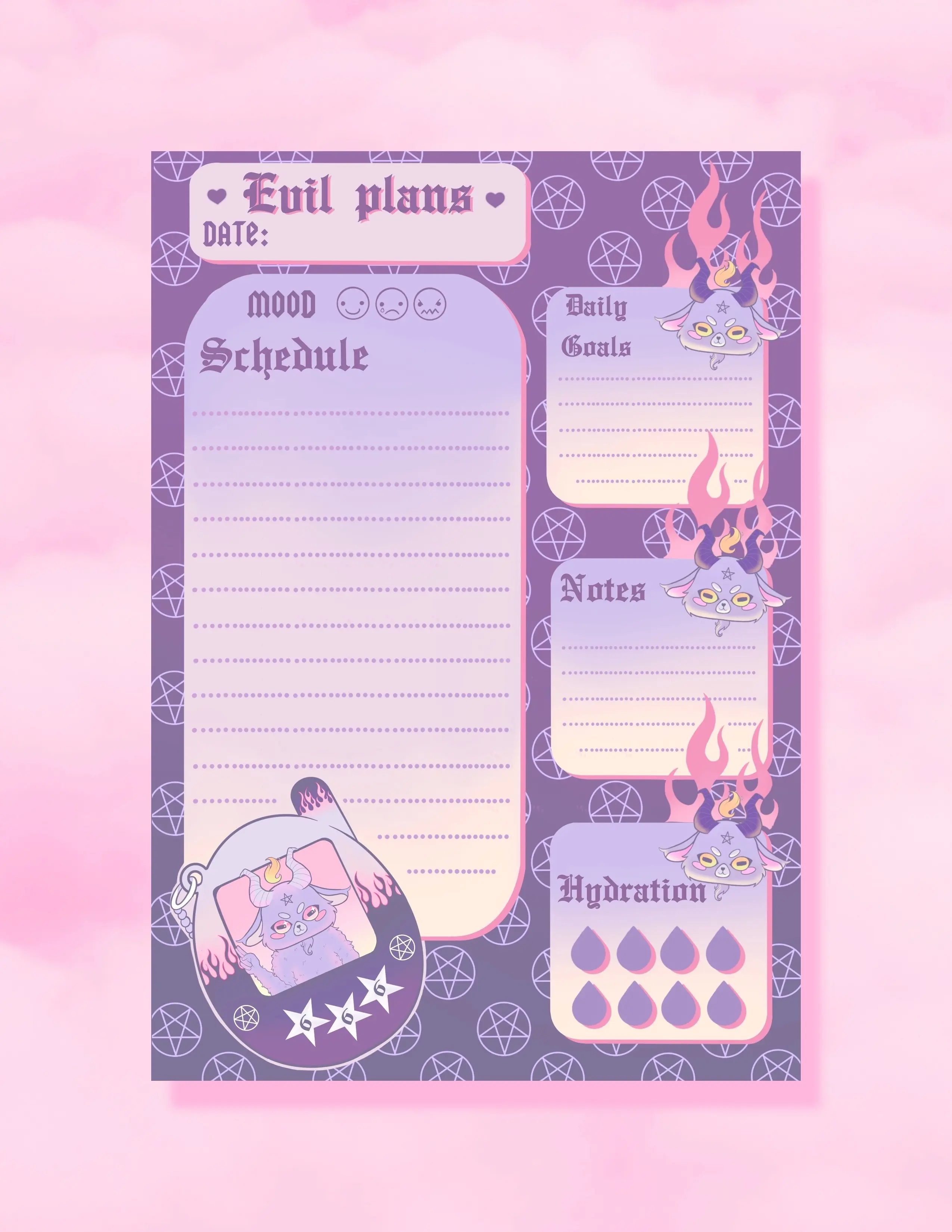 Evil Plans Daily Paper Planner - Adorable Notebook for Everyday Use