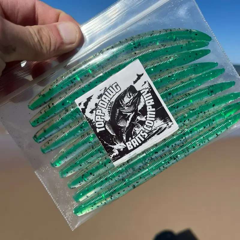 “Green Irish” Translucent Series Core Shot Worms Fishing Tackle