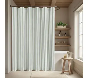 Brooklyn Loom Levi Stripe Shower Curtain