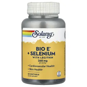Solaray Bio E® + Selenium with Lecithin, 60 Softgels